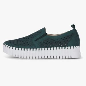 Ilse Jacobsen HORNBAEK Women's Tulip141WOM Platform Slip-On Low-Top Green